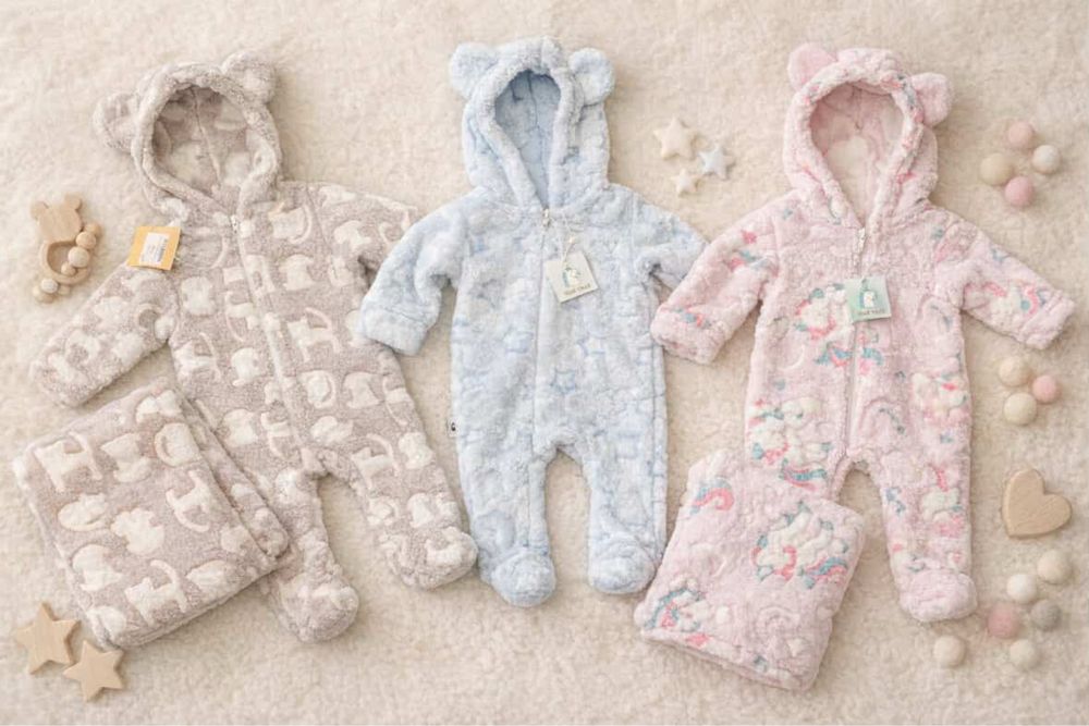 Теплий ромпер для хлопчиків та дівчаток