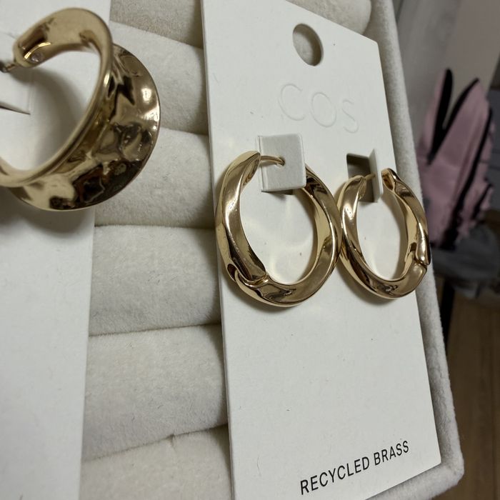 Сережки кільця Cos золотисті