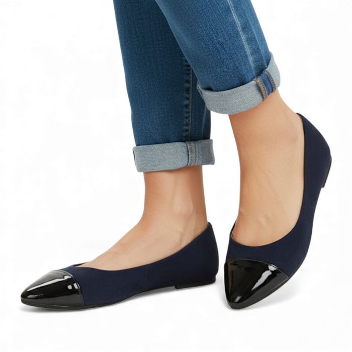 Baleriny damskie lakierowany nosek mokasyny 6400 rozm. 36