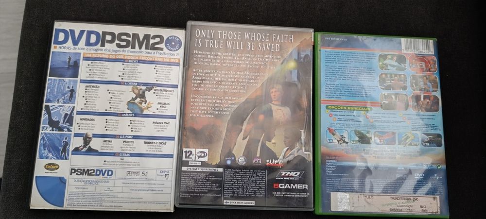 3 DVD usados jogos