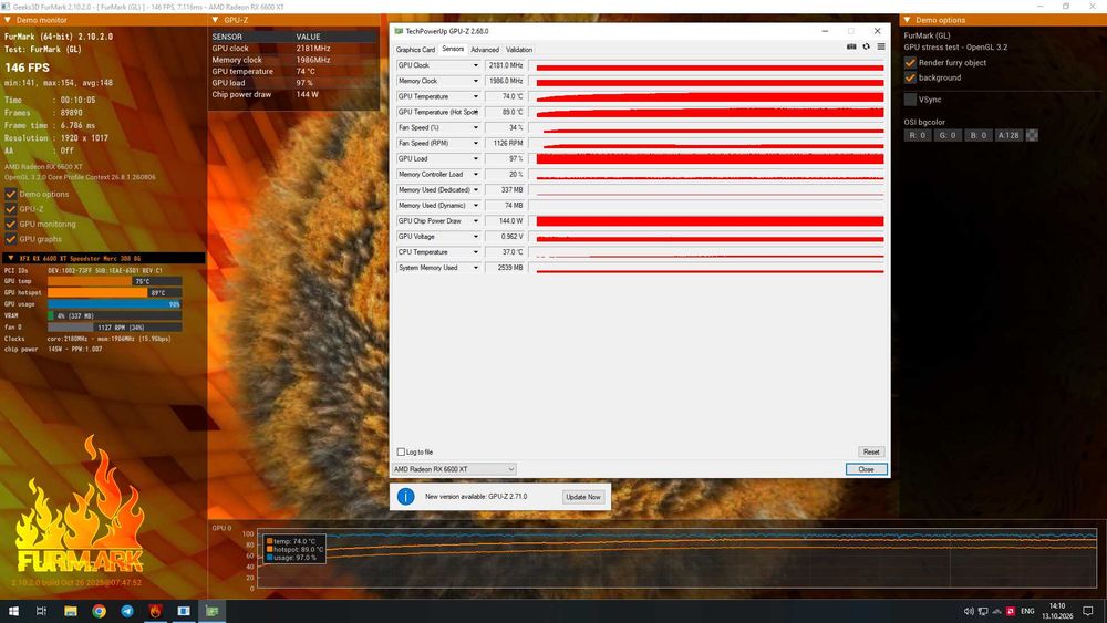 Ігрова Відеокарта XFX Speedster QICK 308 AMD Radeon RX 6600 XT 8GB GDDR6 | МАГАЗИН | Гарантія 90 днів