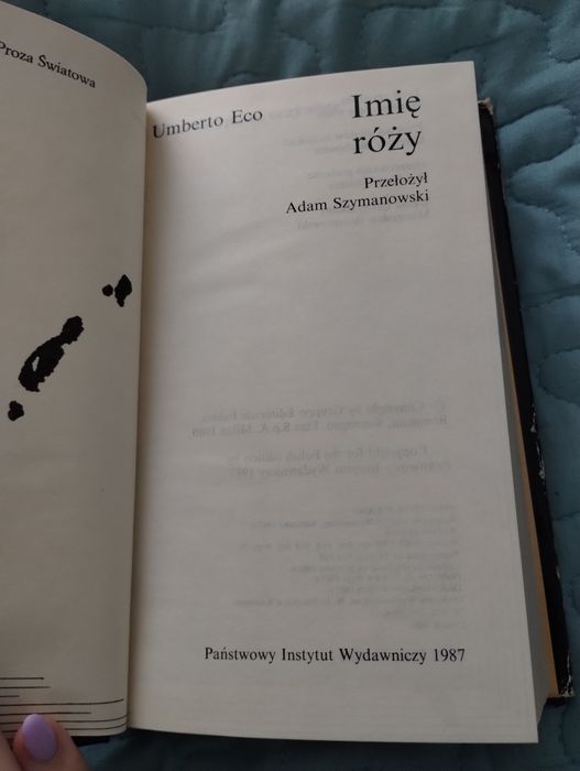 Imię róży Umberto Eco