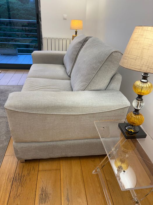 Sofa veludo cinzento