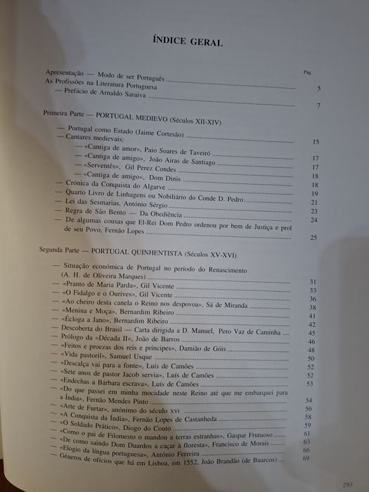 Artes e Oficios na literatura portuguesa