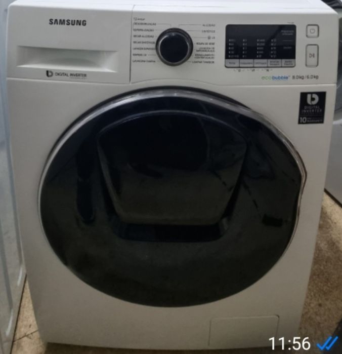 Máquina de lavar e secar  8kg , rpm 1400 toda boa