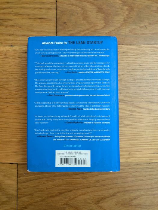 Livro The Lean Startup de Eric Ries