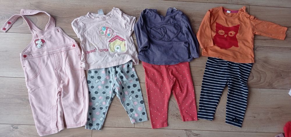 Paka dla dziewczynki 68 cm: śpiworek, body, pajace, spodnie, body itp