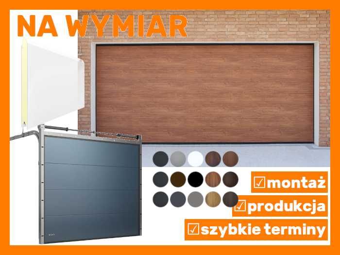 Bramy garażowe segmentowe BRAMA GARAŻOWA Segmentowa Ocieplona Silnik