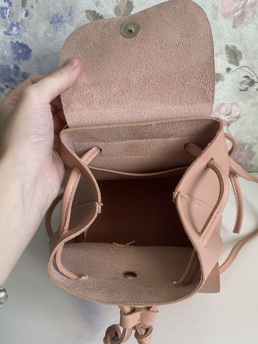 Рюкзак miniso 19 см Сумочка мінісо пудрова