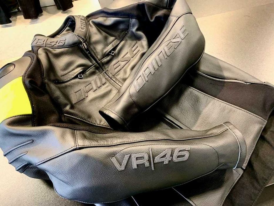 Casaco NOVO Dainese VR46 Pole Position em pele.33% Desconto. Tam 52