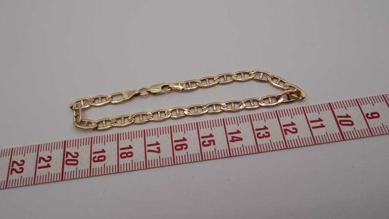 W.Kruk złota bransoletka wzór Gucci 19 cm. 4,6 mm.