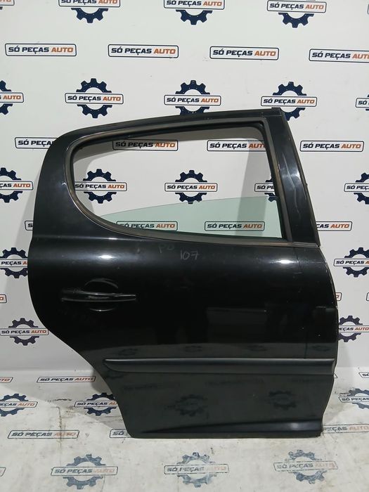 PORTA TRASEIRA DIREITA PRETO PEUGEOT 207 HATCHBACK 1.4 16V 2008-2013 A