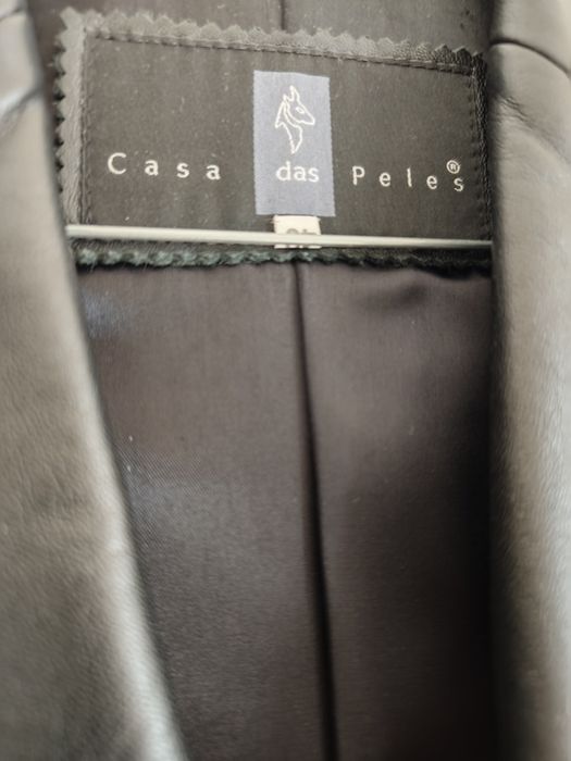 Casaco Comprido / Sobretudo em Pele Genuína - Casa das Peles (Tam. M / 40)