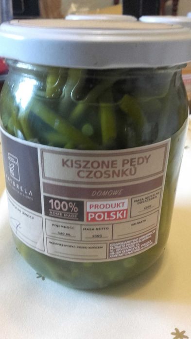 Kiszone pedy czosnku   eko   4 szt