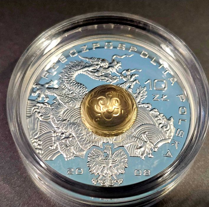 srebrne monety 10 zł rocznik 2008