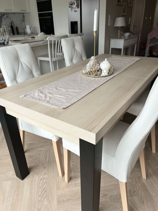 Komplet stół i 6 krzeseł