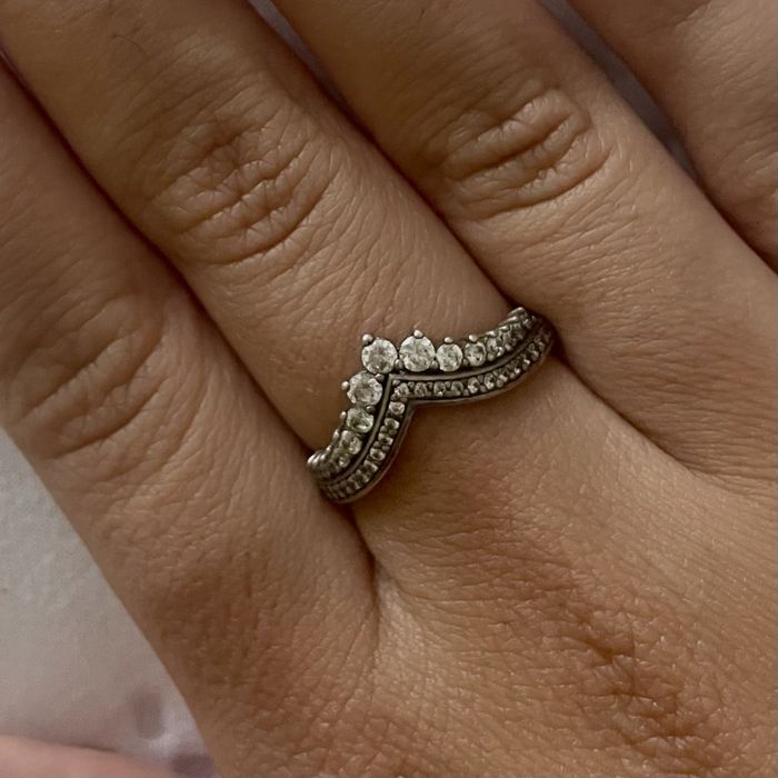 Anel Princesa Wishbone Prata