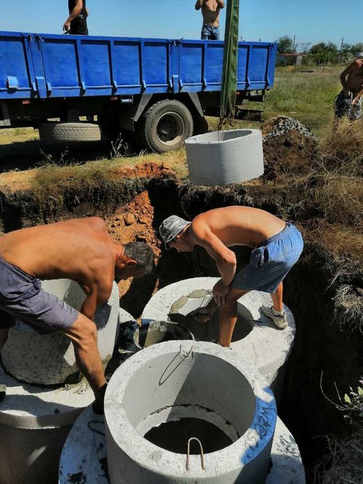 Канализации под ключ. Выкопать канализацию. Копка выгребных ям.Септики