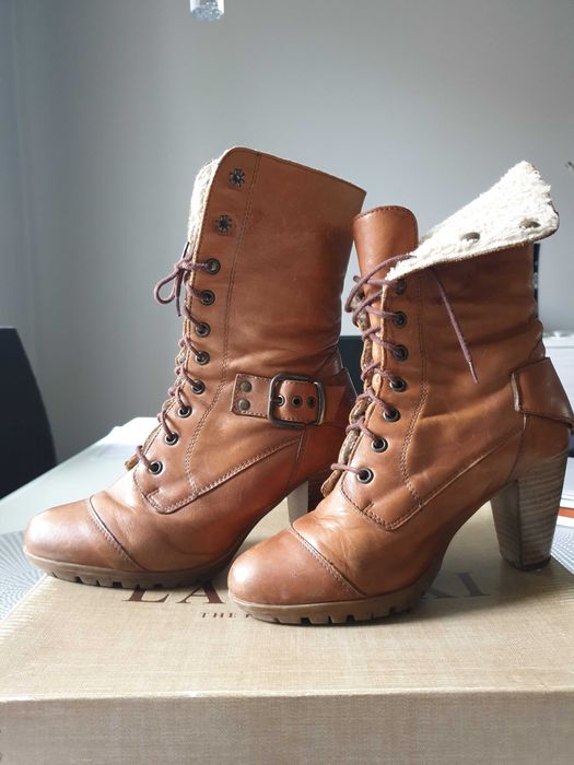 Botki skórzane Lasocki