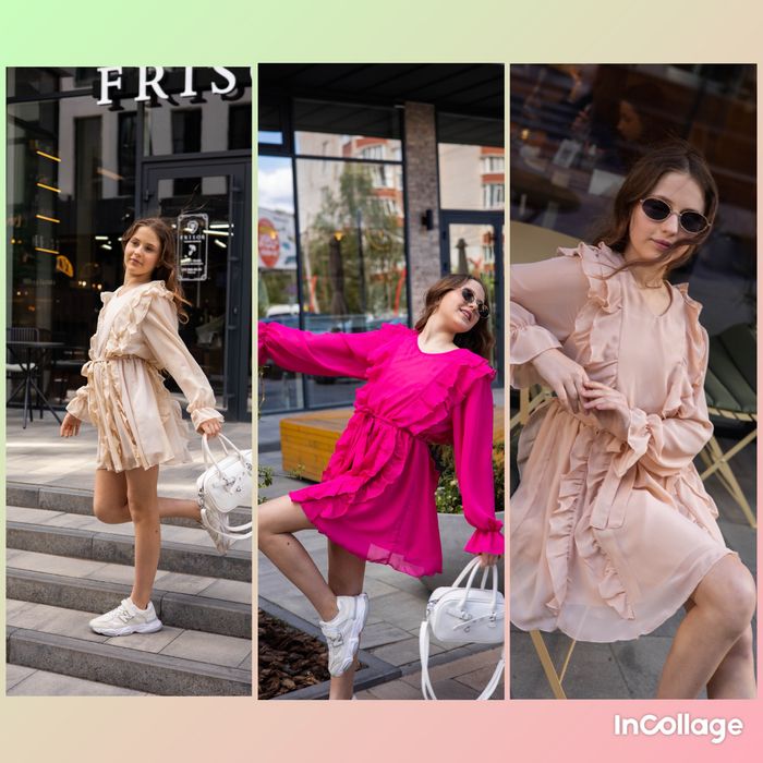 Шифонова сукня для дівчинки/140,146,152,158,164