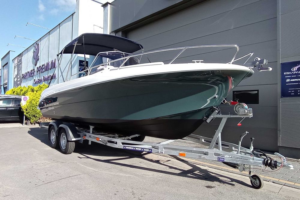 Nowa łódź motorowa Atlantic Marine 670 Open Mercury F150 przyczepa