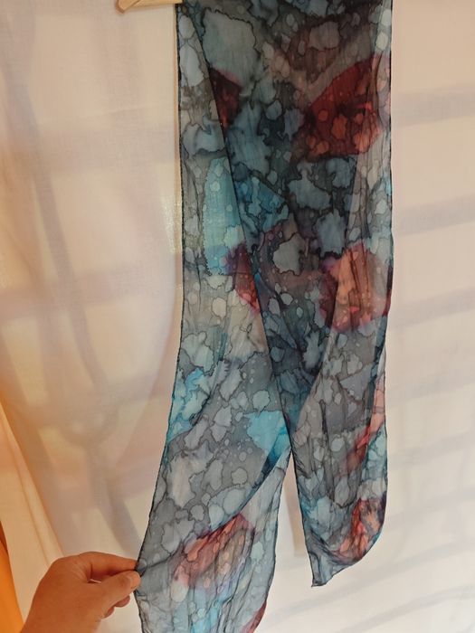 Apaszka z jedwabiu naturalnego 100% silk  170x23cm
