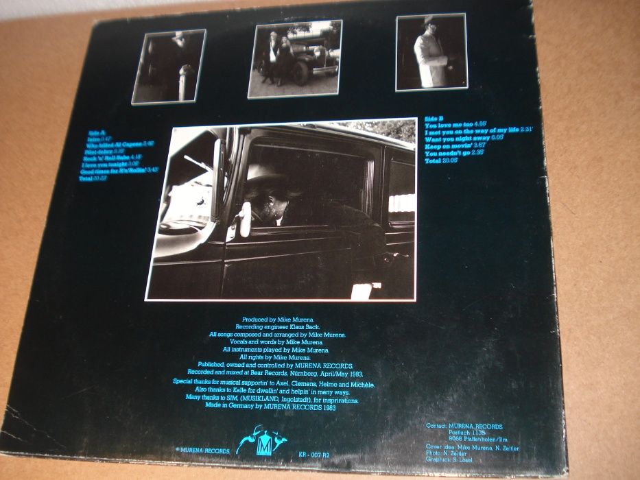 Antigo Vinil Mike Murena – Who Killed Al Capone - 1983