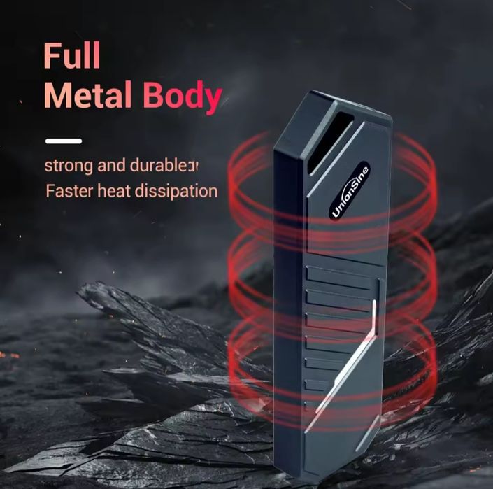 SSD карман UnionSine M2 SSD Case NVMe USB 3.2 Type C  10Gbps