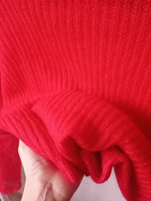 Golf półgolf sweter moher wełna M/L