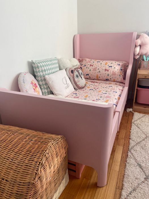 Cama de criança extensível + colchão com molas ensacadas - como NOVOS!