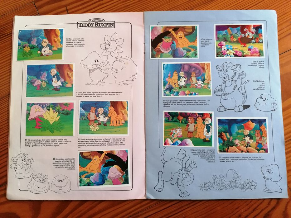 Caderneta de cromos As Aventuras de Teddy Ruxpin - portes incluídos