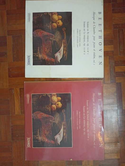 2x Beethoven - Musique De Chambre Pour Piano Violon Vol. I e II Vinil
