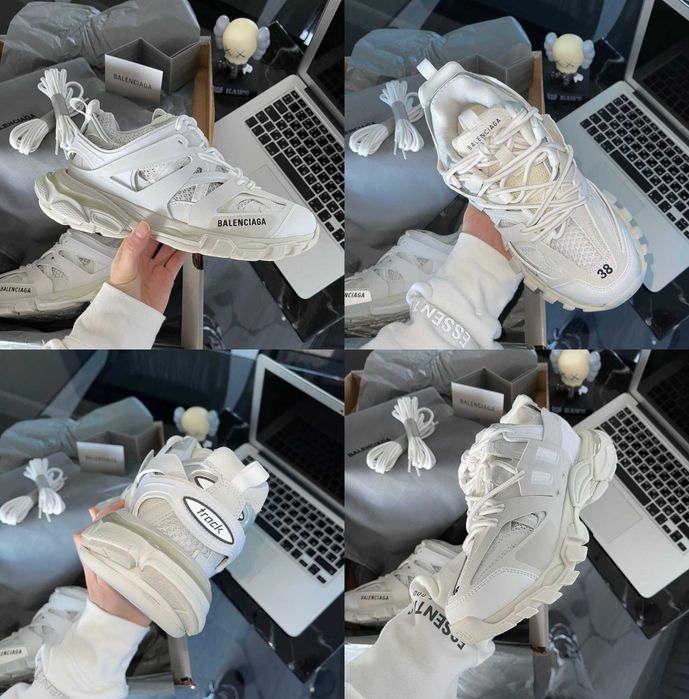 Кроссовки Balenciaga Track 3.0 White 36-46 Новинка Весны! Наложка! Топ