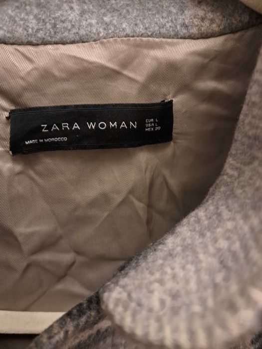 Jesionka palto krata Zara L r 40