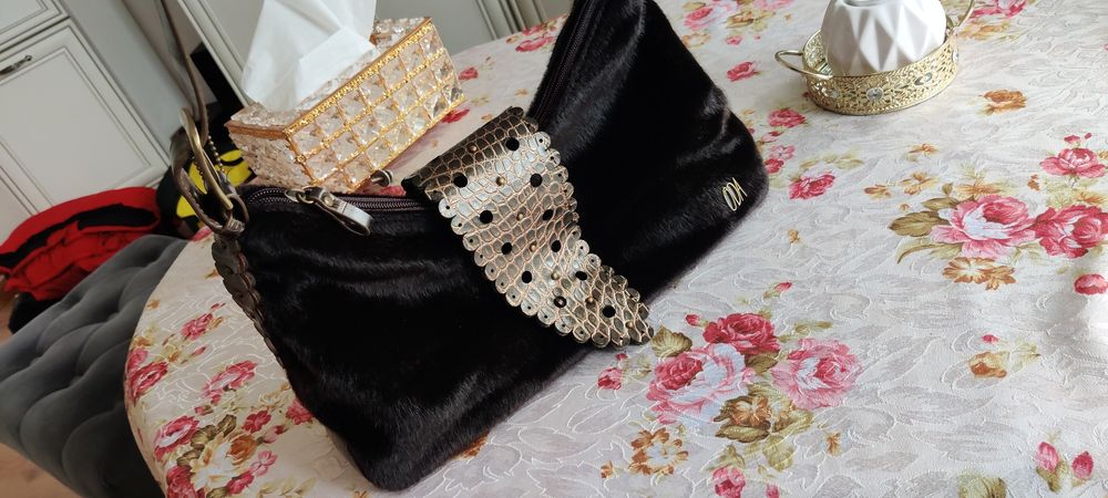 Nowa torebka Picard z futerka naturalnego