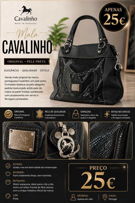 Mala original da marca portuguesa Cavalinho