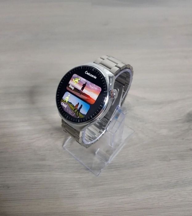 Smartwatch GT5 pro srebrny meski zegarek