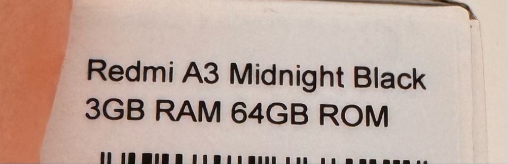 Xiaomi redmi A3 com 3gb Ram -64gb