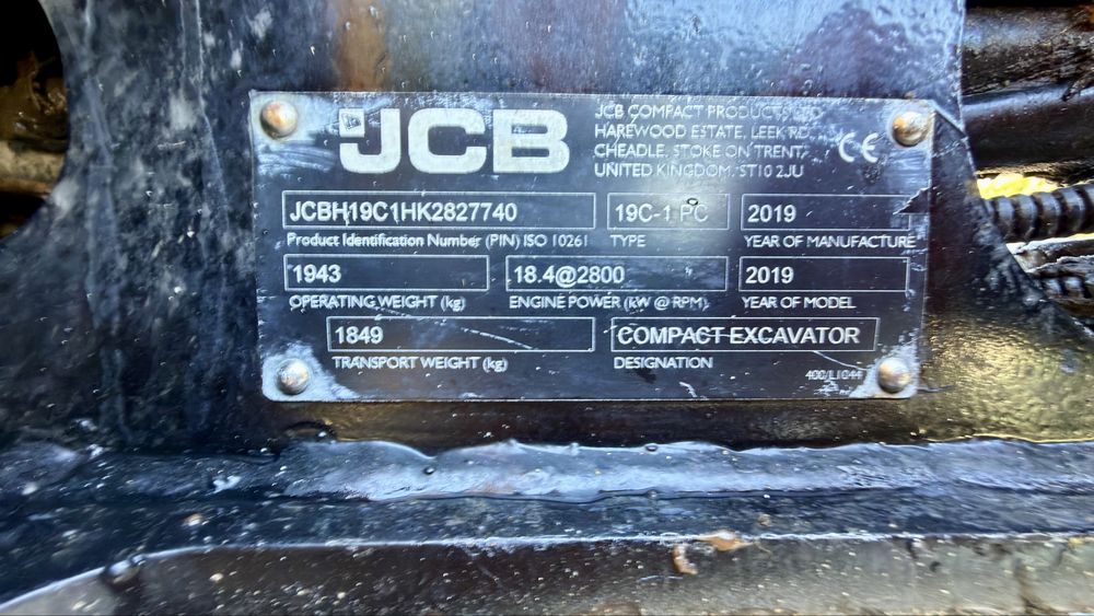 Koparka JCB 19C1
