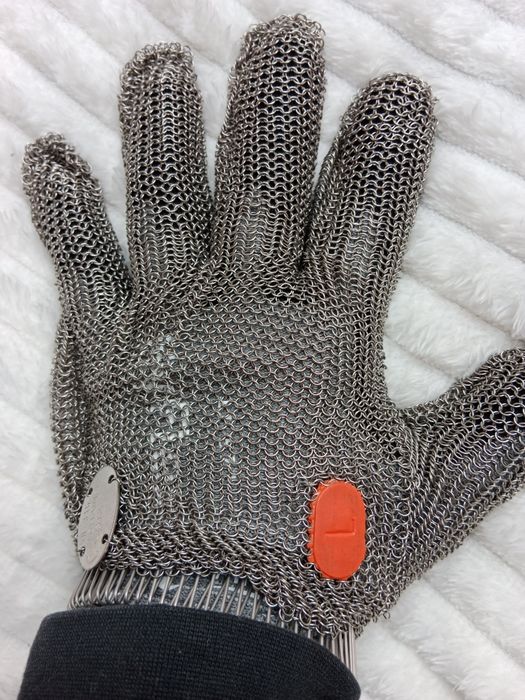 NOWA Rękawica Masarska CHAINEX Honeywell - Rozmiar L (Pomarańczowa) -