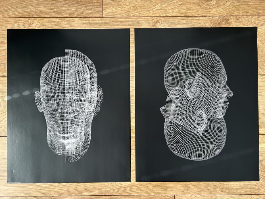 IKEA BILD 40x50cm plakat 2szt skanowanie 3D techno