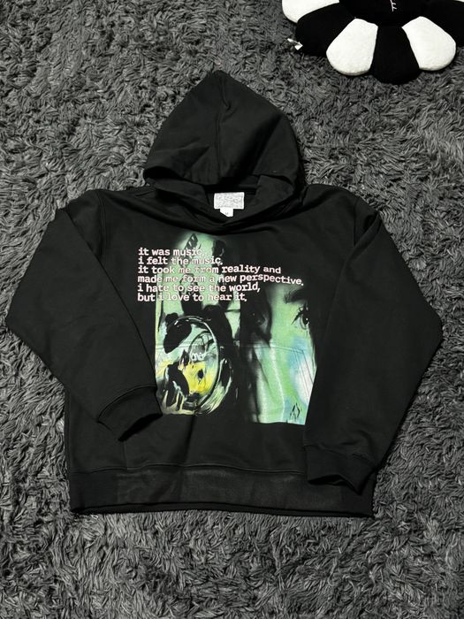 IG Brand Hoodie “It was music…” Czarna Rozmiar M