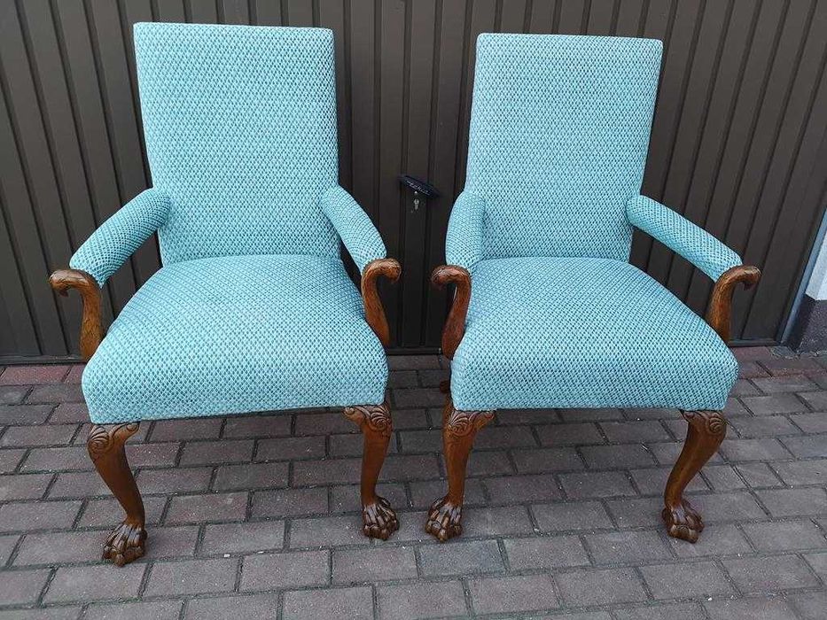 Stary Tron, Fotel - Krzesło Gabinetowe Antyk Po Renowacji .