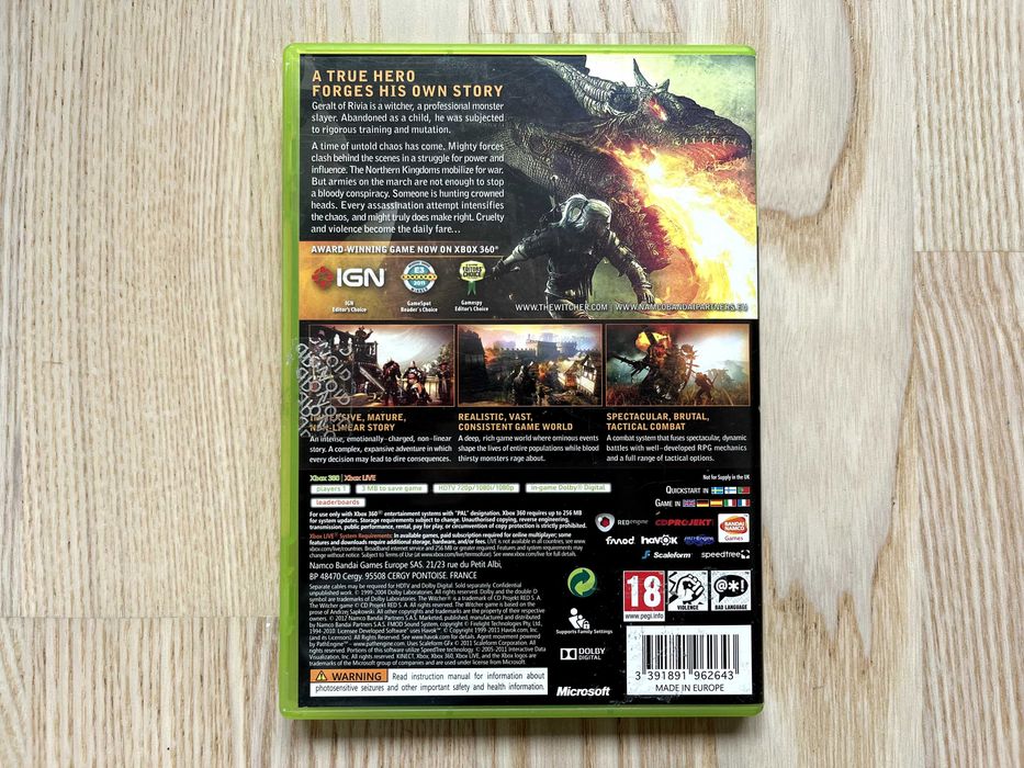 Gra The Witcher 2 (Enhanced Edition) - Xbox 360 - komplet