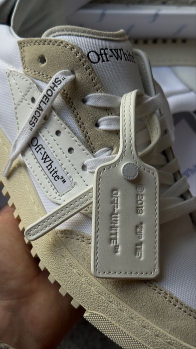 Off-White 5.0 Suede/Leather Trimmed Canvas  EU41