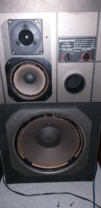 colunas sanyo sx 1100 POTENTES 140 watts