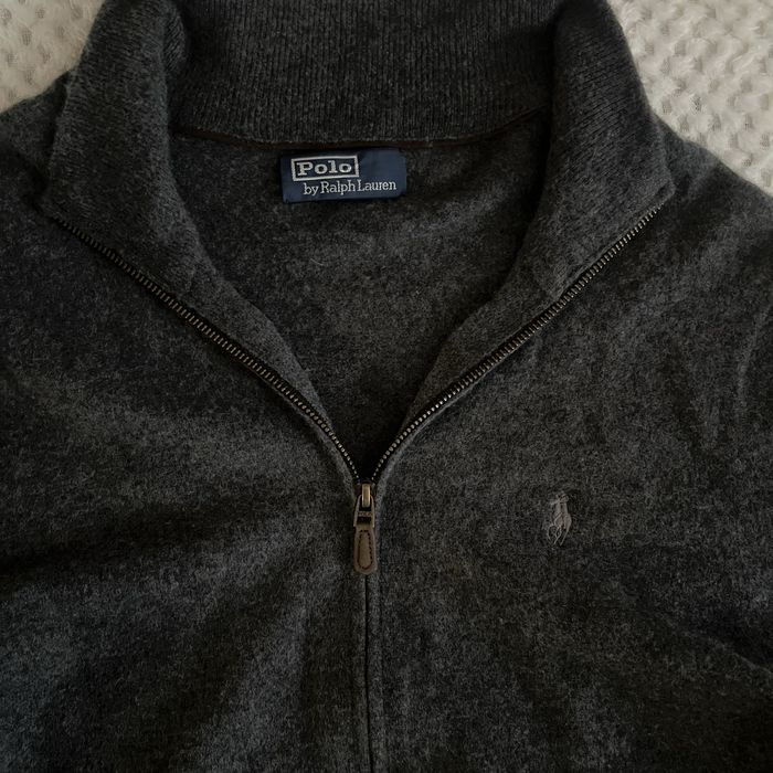 шерстяная кофта свитер Polo Ralph Lauren серая