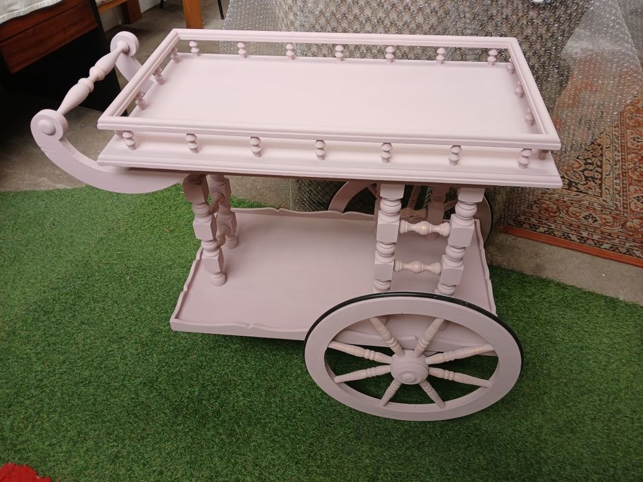 carrinho chá  madeira