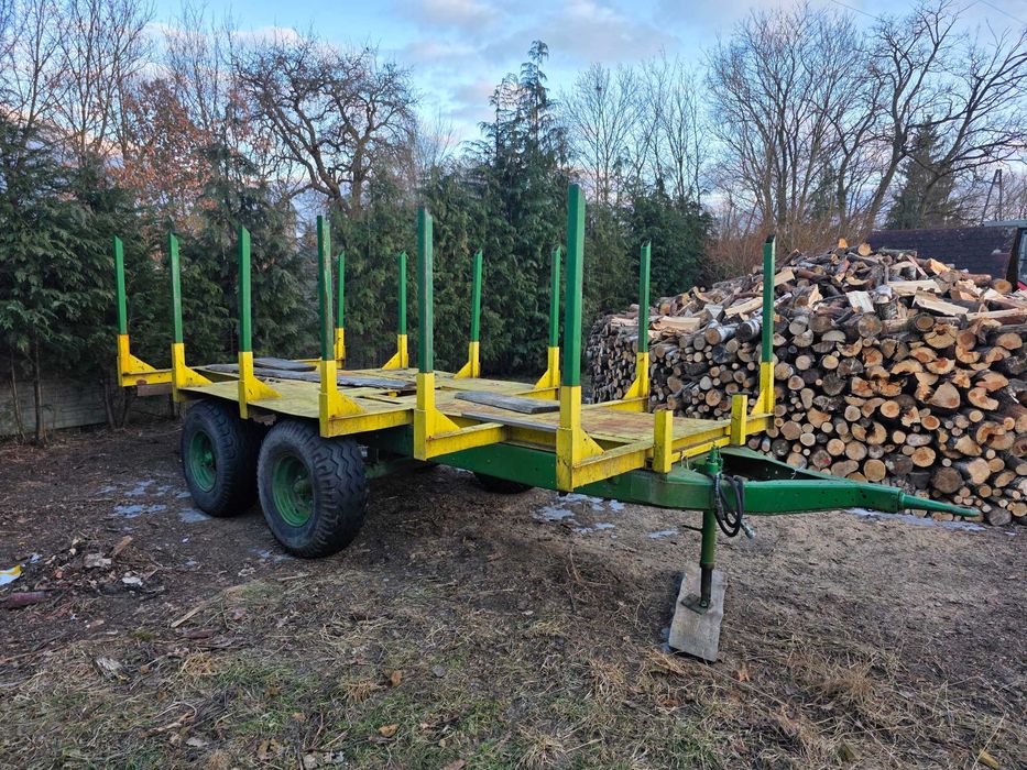 Przyczepa do drwena, słomy, siana itp. - wywrotka 4,5m dłudości