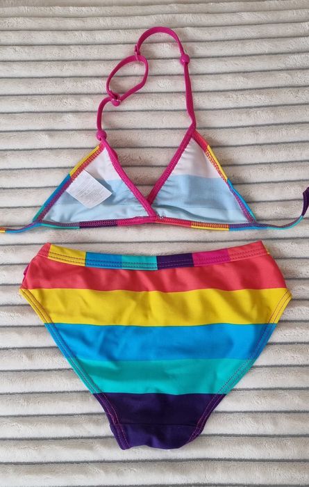 Kostium kąpielowy bikini dwuczęściowy dla dziewczynki 7 / 8 lat